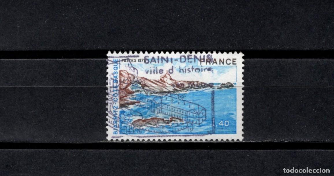 Sellos: Sello usado. Turismo. Biarritz. Sello de 1.40 francos. 1976. Yvert 1903.