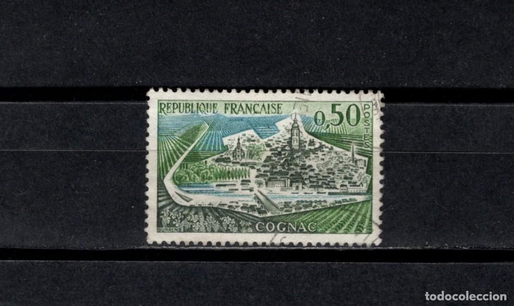 Sellos: Sello usado. Turismo. Cognac. Sello de 0.50 francos. 1961. Yvert 1314.