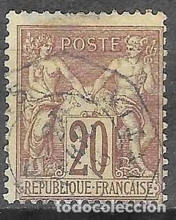 Sellos: SELLO USADO DE FRANCIA 1876, YT 67