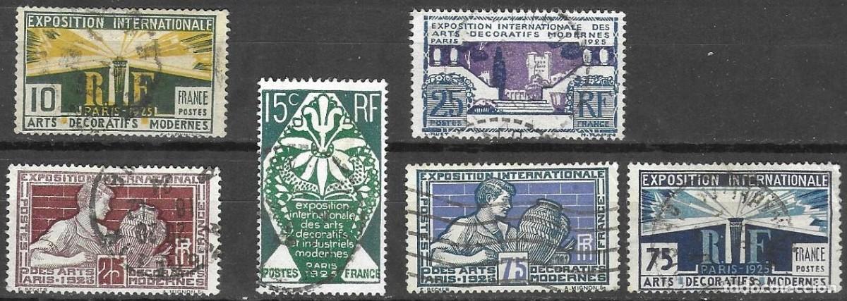 Sellos: SELLOS USADOS DE FRANCIA 1924, YT 210/ 15