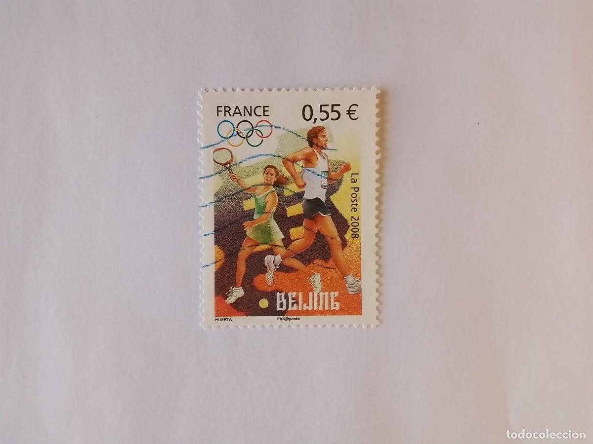Sellos: A&Ntilde;O 2008 FRANCIA SELLO USADO