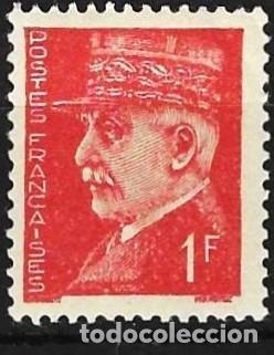 Sellos: Francia 1941 - Mi 521 - YT 514 - Mariscal Philippe P&eacute;tain - MNH**