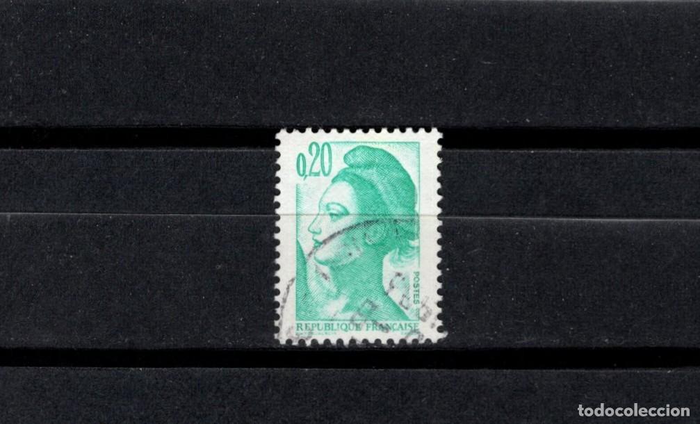 Sellos: Sello usado. Libertad. Sello de 0,20 francos verde. 1982. Yvert 2181.