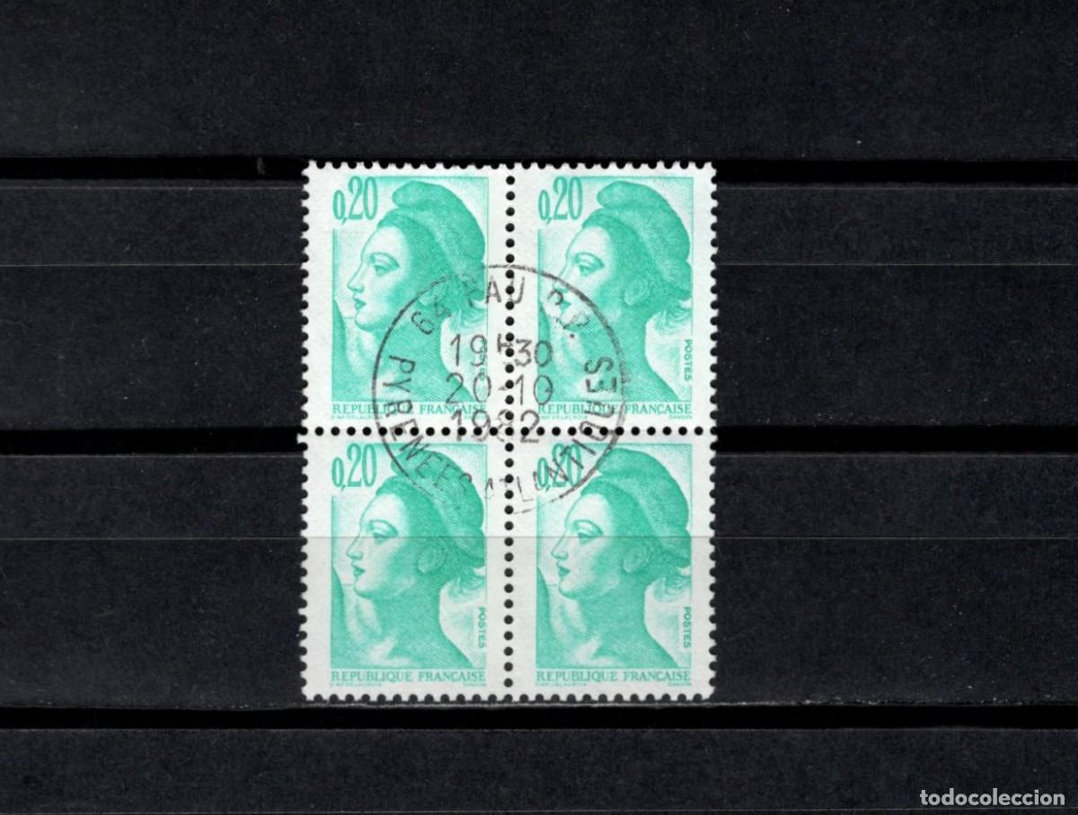Sellos: Sello usado. Libertad. Sello de 0,20 francos verde. 1982. Yvert 2181.