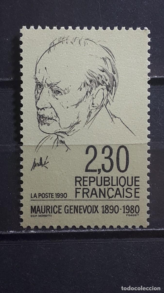 Sellos: FRANCIA. A&Ntilde;O 1990. ** YVERT 2671