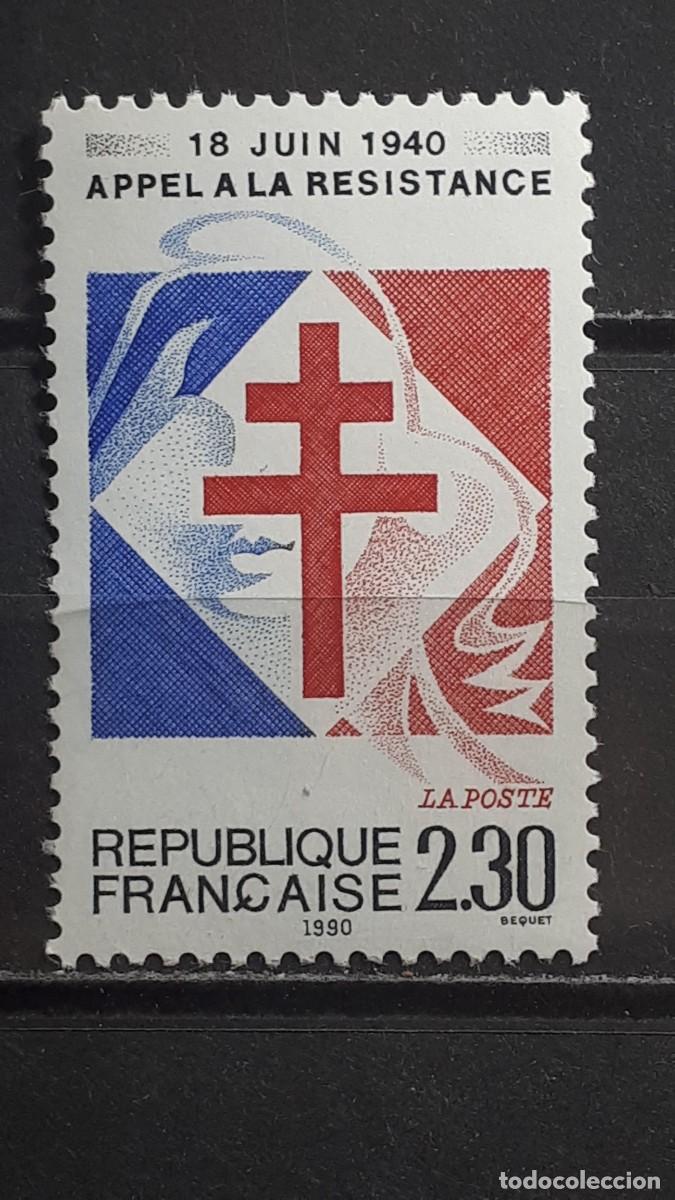 Sellos: FRANCIA. A&Ntilde;O 1990. ** YVERT 2656