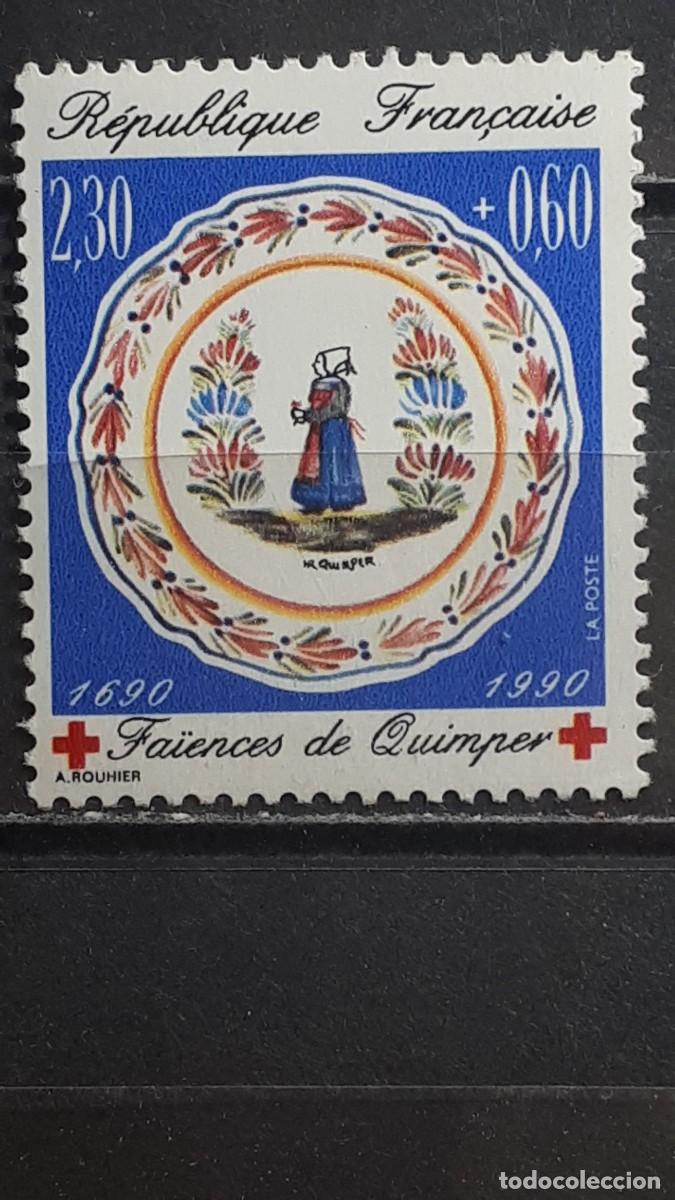 Sellos: FRANCIA. A&Ntilde;O 1990. ** YVERT 2646