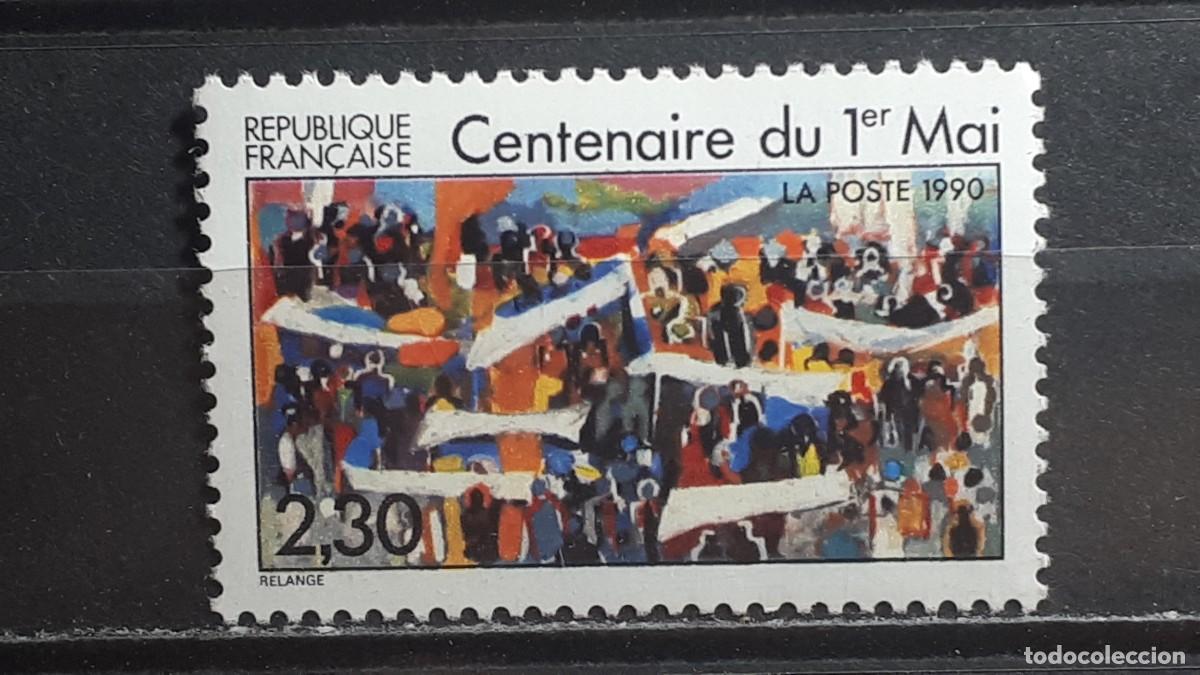Sellos: FRANCIA. A&Ntilde;O 1990. ** YVERT 2644