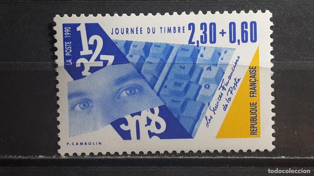 Sellos: FRANCIA. A&Ntilde;O 1990. ** YVERT 2639