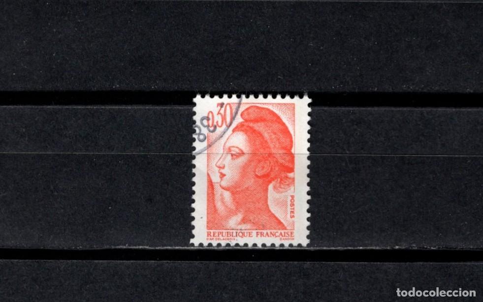 Sellos: Sello usado. Libertad de Gandon. Sello de 0,30 francos. 1982. Yvert 2182.
