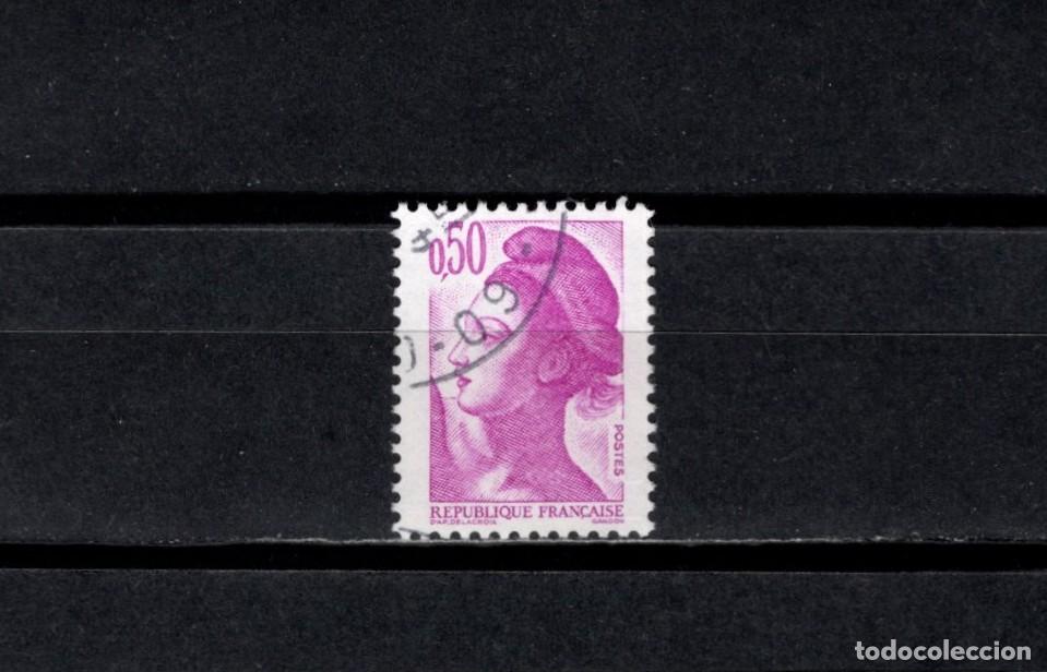Sellos: Sello usado. Libertad de Gandon. Sello de 0,50 francos. 1982. Yvert 2184.