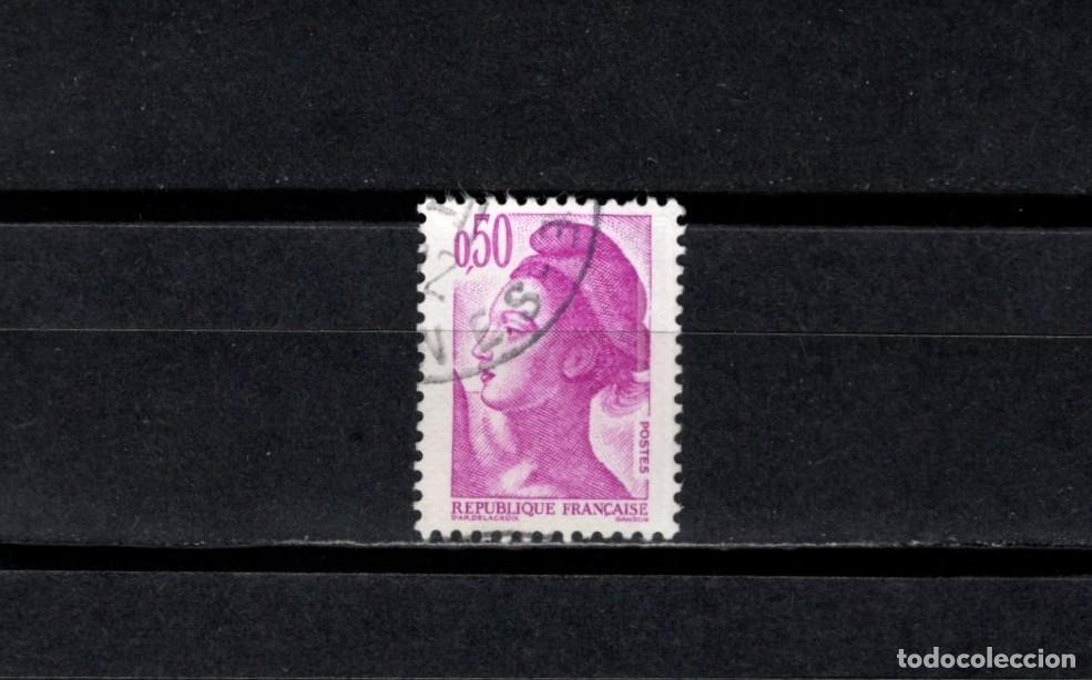 Sellos: Sello usado. Libertad de Gandon. Sello de 0,50 francos. 1982. Yvert 2184.