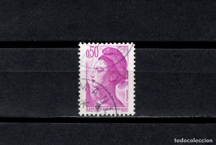 Sellos: Sello usado. Libertad de Gandon. Sello de 0,50 francos. 1982. Yvert 2184.