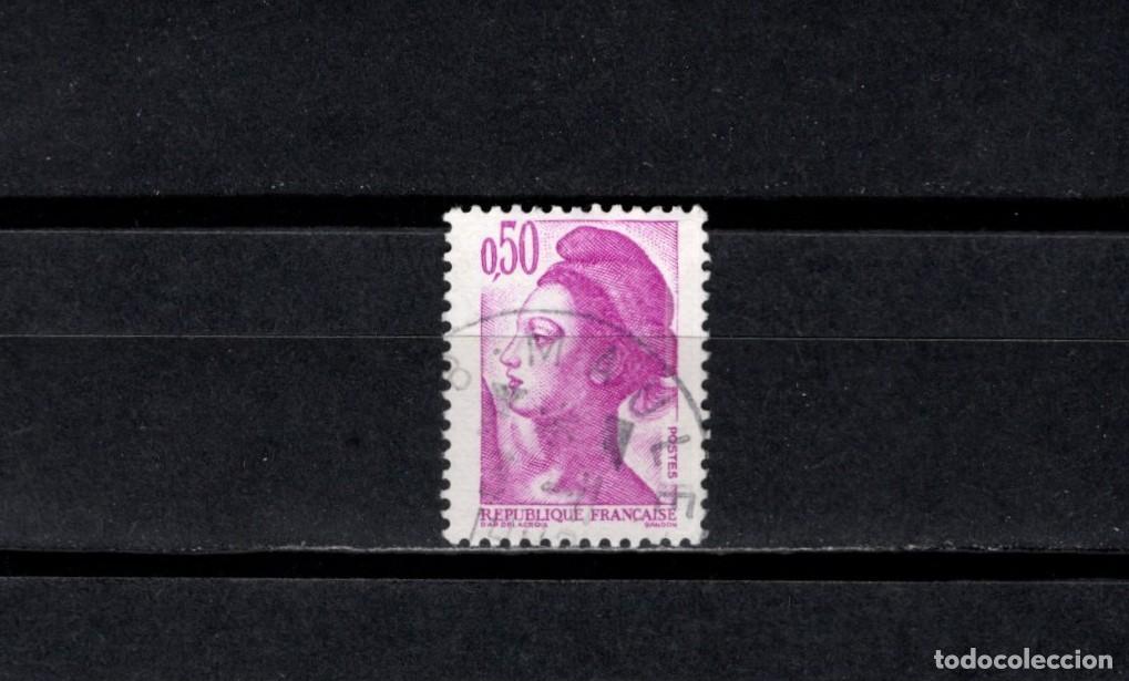 Sellos: Sello usado. Libertad de Gandon. Sello de 0,50 francos. 1982. Yvert 2184.