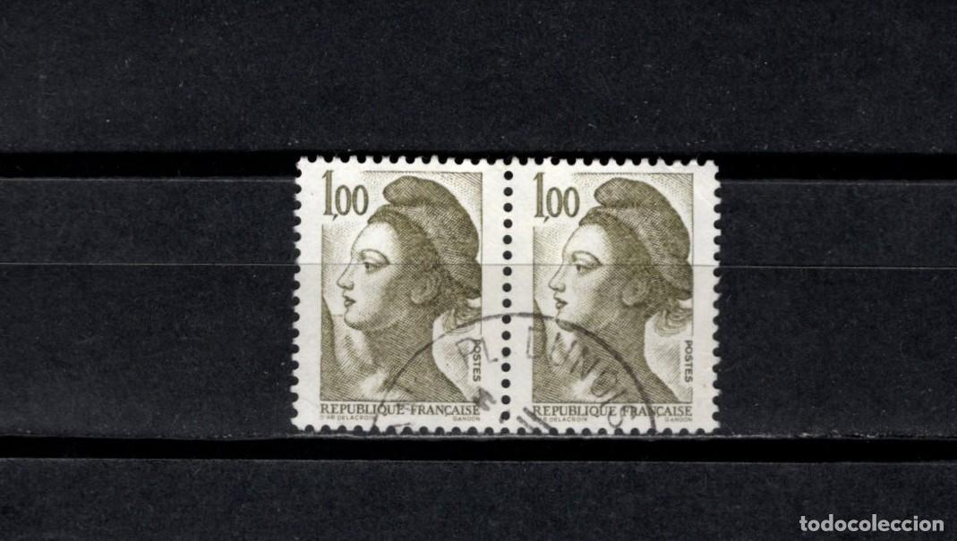 Sellos: Sello usado. Libertad. Sello de 1 franco negro. 1982. Yvert 2185.