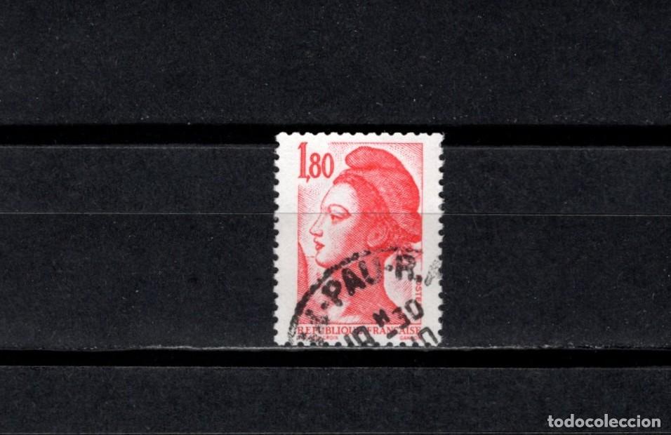 Sellos: Sello usado. Libertad de Gandon. Sello de 1,80 francos. 1982. Yvert 2223.