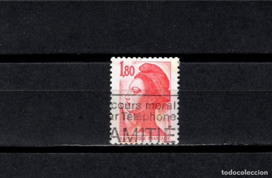 Sellos: Sello usado. Libertad de Gandon. Sello de 1,80 francos. 1982. Yvert 2223.