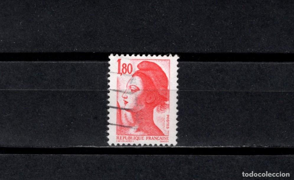 Sellos: Sello usado. Libertad de Gandon. Sello de 1,80 francos. 1982. Yvert 2223.