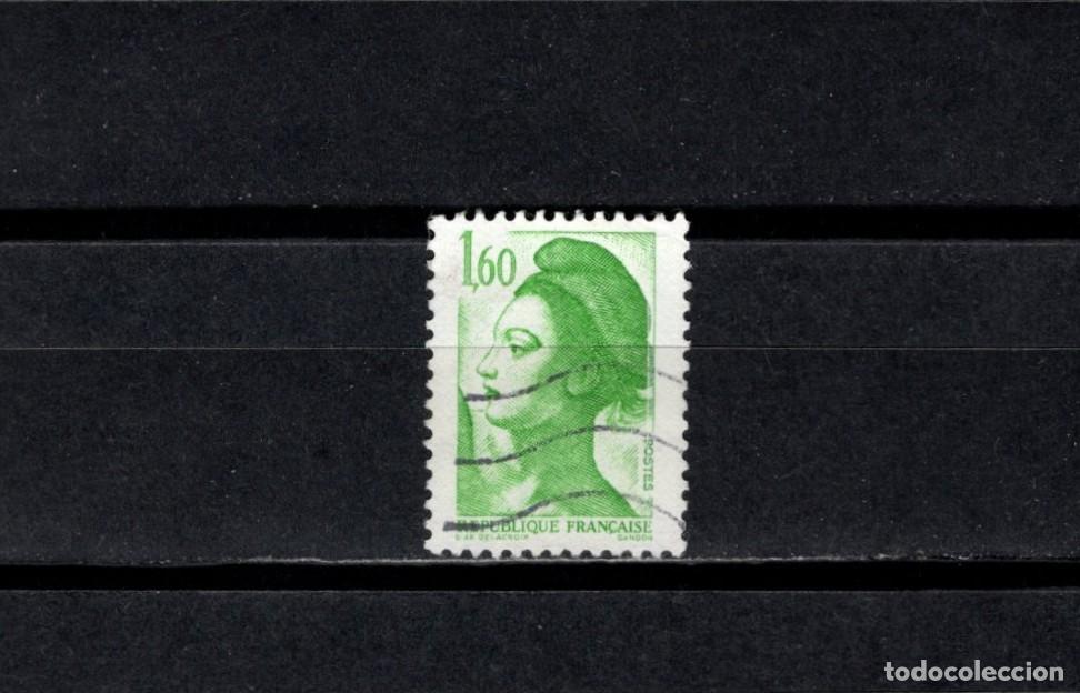 Sellos: Sello usado. Libertad de Gandon. Sello de 1,60 francos. 1982. Yvert 2187.
