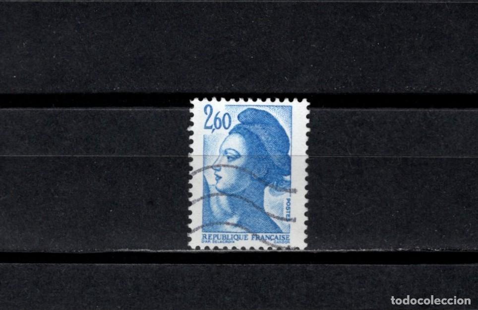 Sellos: Sello usado. Libertad de Gandon. Sello de 2,60 francos. 1982. Yvert 2221.