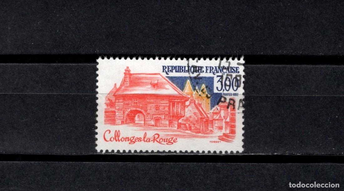 Sellos: Sello usado. Turismo. Collonges-la Rouge. Sello de 3 francos. 1982. Yvert 2196.