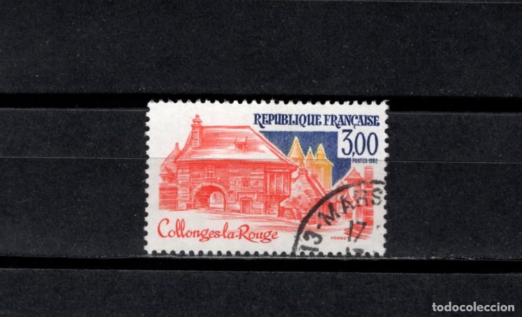 Sellos: Sello usado. Turismo. Collonges-la Rouge. Sello de 3 francos. 1982. Yvert 2196.