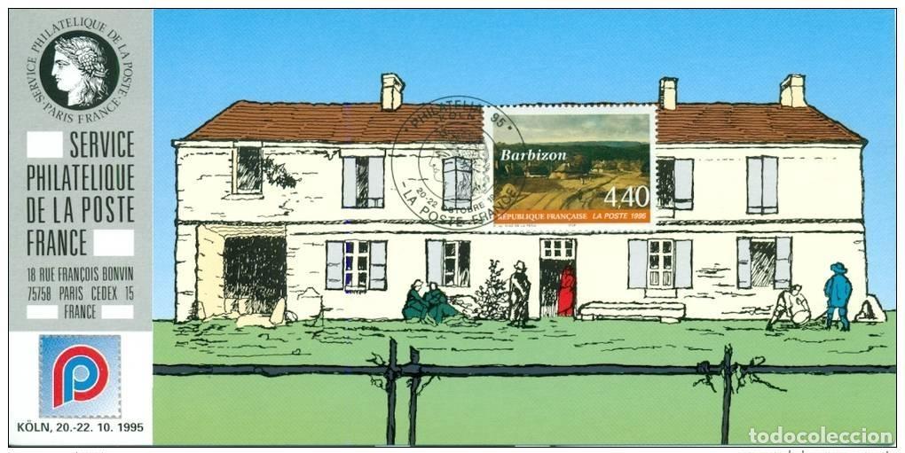 Sellos: 135 Mapa oficial de la Exposici&oacute;n Colonia 1995 FDC Barbizon Maison Mas Yvert 2970