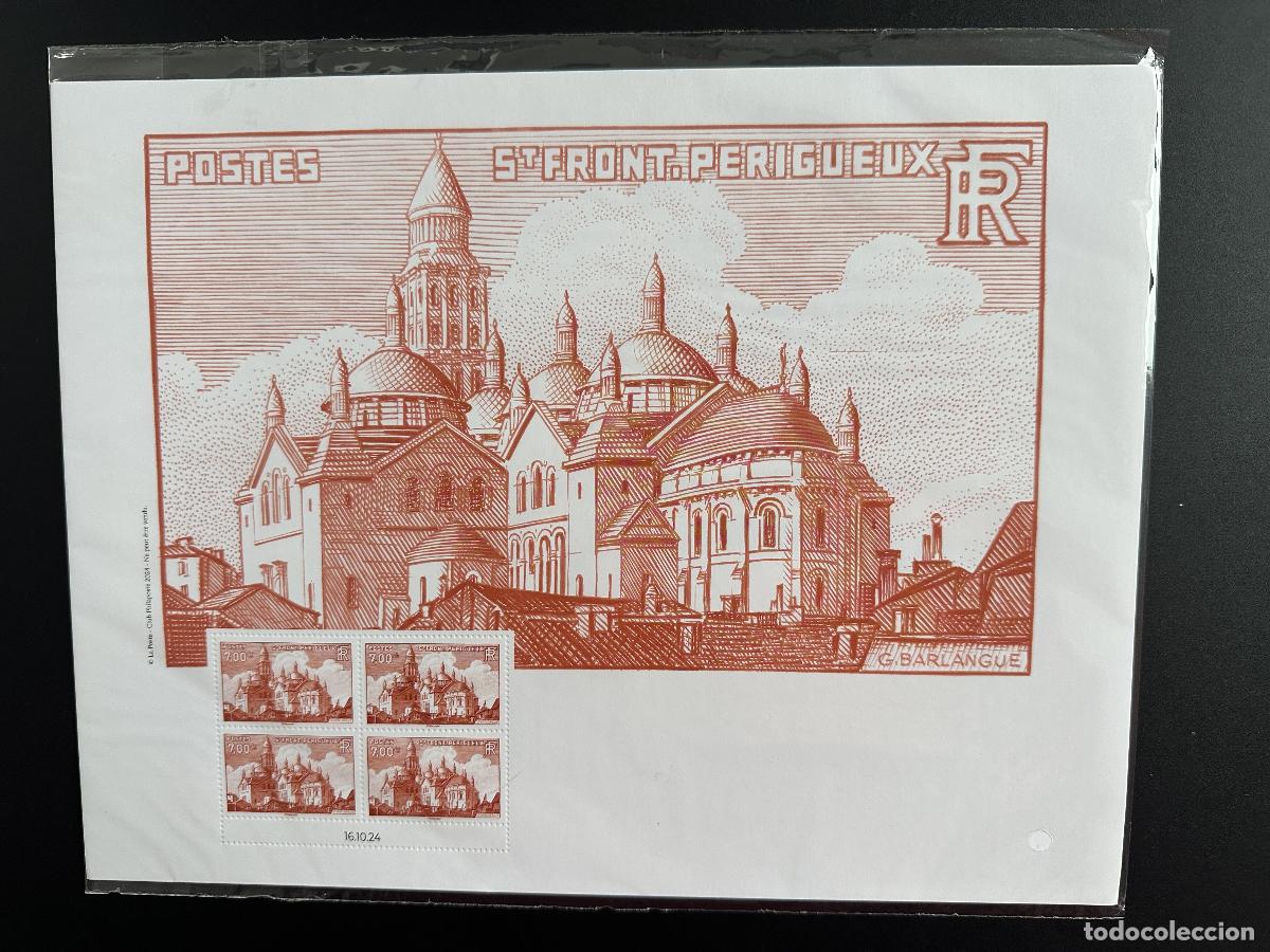 Sellos: Francia 2024 St Front P&eacute;rigueux 7 &euro; Cartel ofrecido a miembros del Club