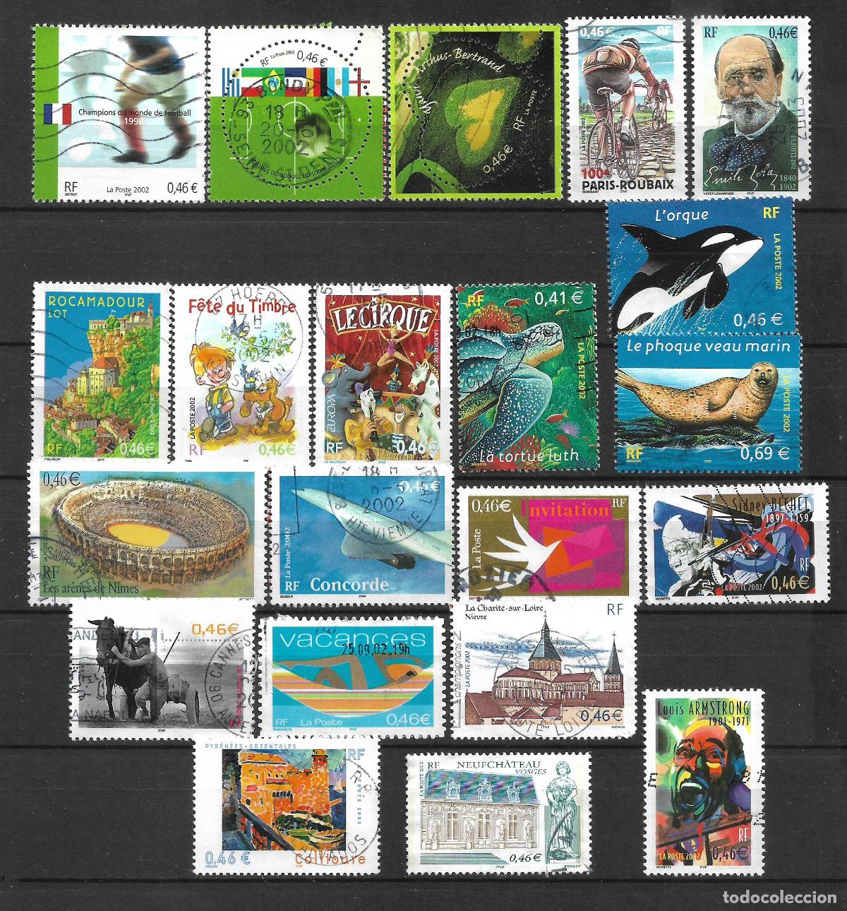Sellos: francia a&ntilde;o 2002 lote 21 sellos usados - 22/29
