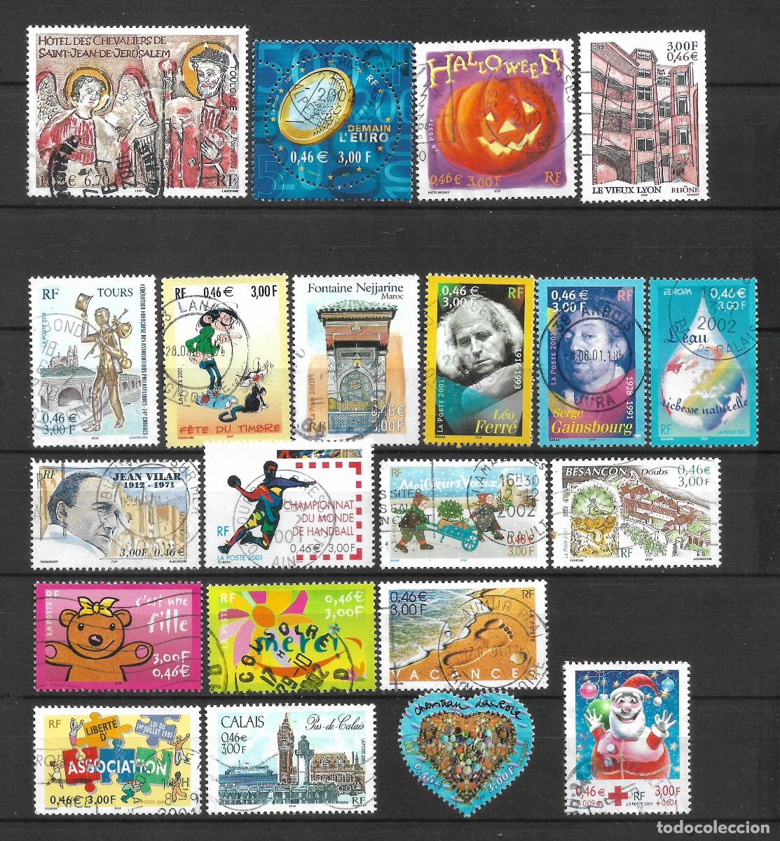 Sellos: francia a&ntilde;o 2001 lote 21 sellos usado - 4/50