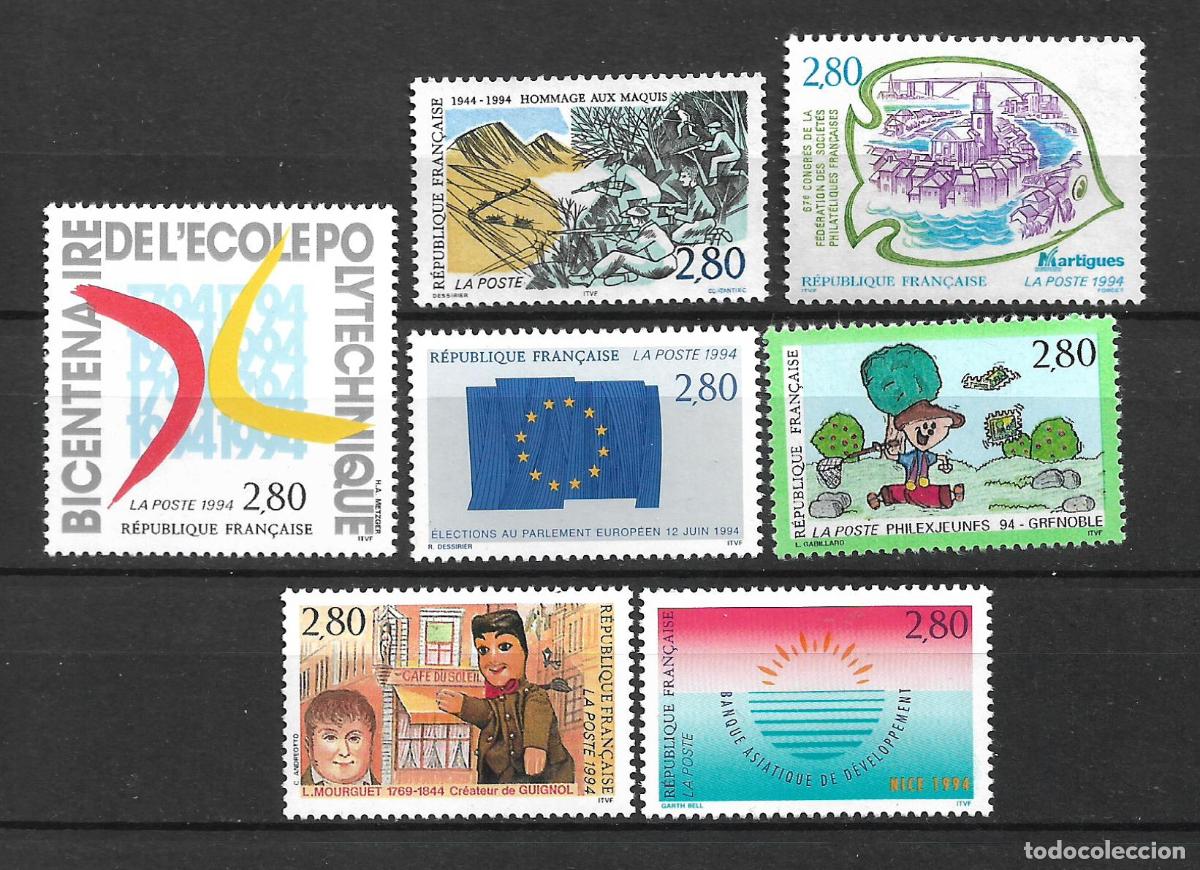 Sellos: francia a&ntilde;o 1994 lote 7 series completas ** mnh - 34/6
