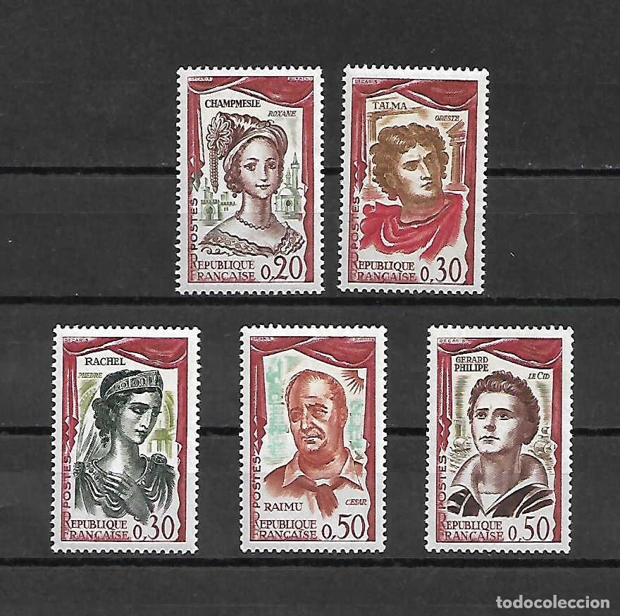 Sellos: Comediantes franceses, Francia. Sellos a&ntilde;o 1961 Yvert 7&euro;