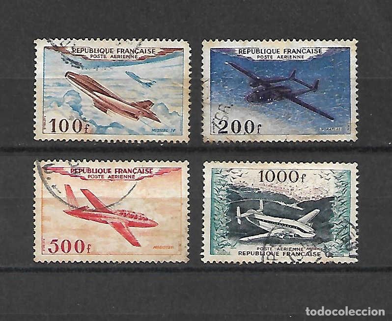 Sellos: Aviones (prototipos), de Francia. Sellos a&ntilde;o 1954 Yvert 37&euro;