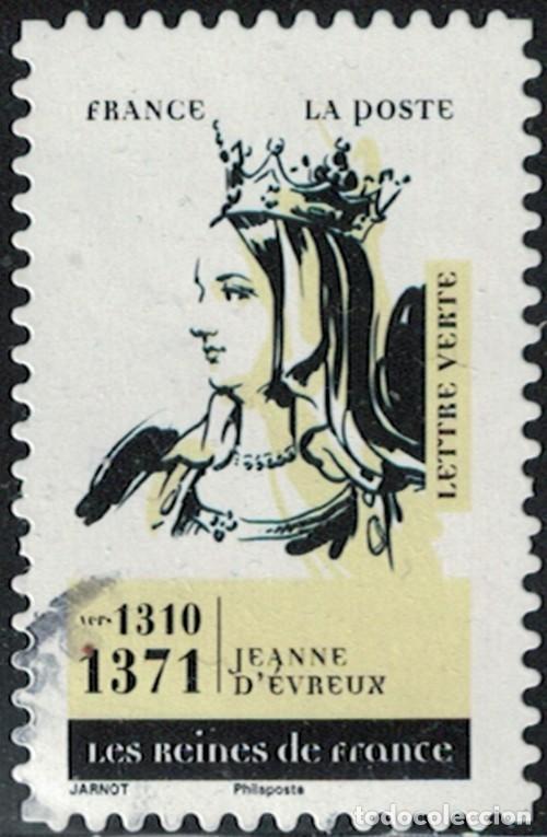 Sellos: Francia 2026 Oblit&eacute;r&eacute; Used Les Reines de France Jeanne d'Evreux Y&T FR 2688 SU