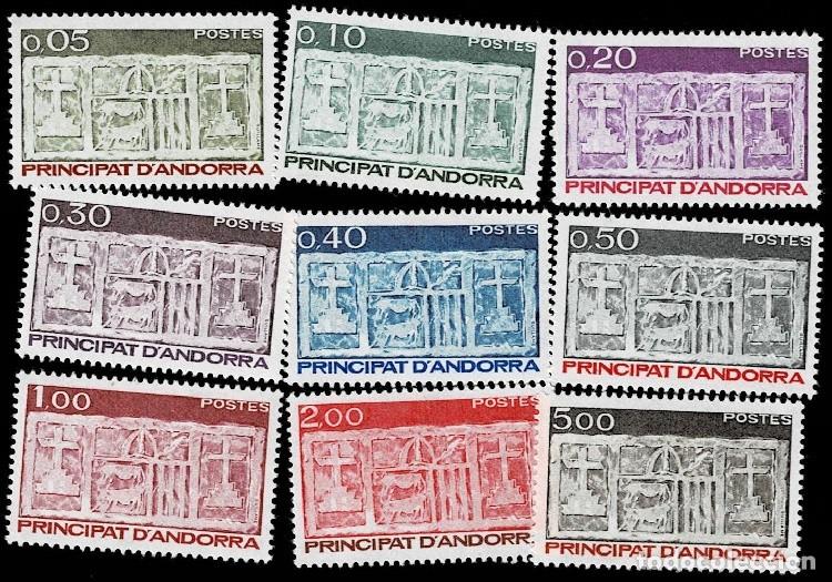 Selos: Andorra Francesa ESCUDO PRIMITIVO DE ANDORRA Edifil n&ordm; 337-345 Sin fijasellos VER