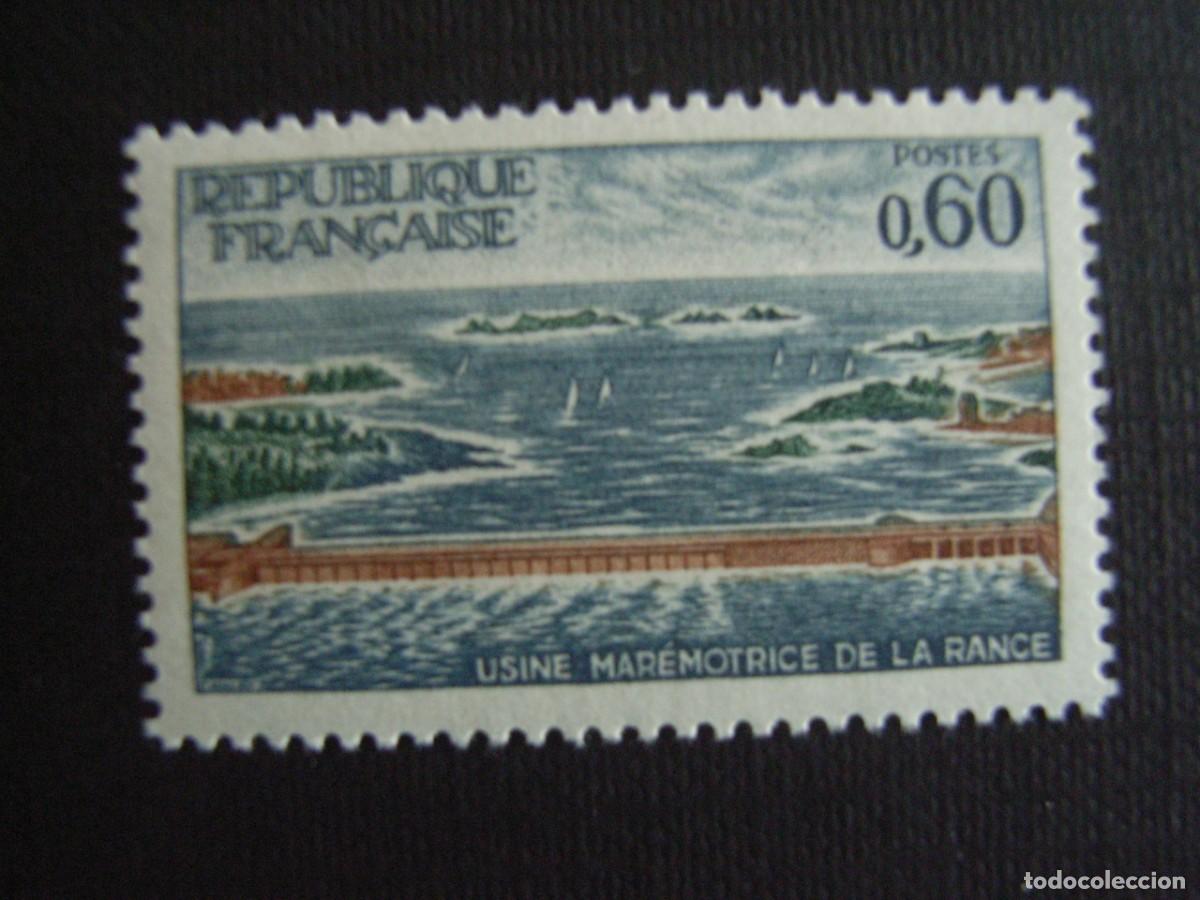 Sellos: FRANCIA N&ordm; YVERT 1507*** A&Ntilde;O 1966. FABRICA MAREMOTRIZ DE LA RANCE