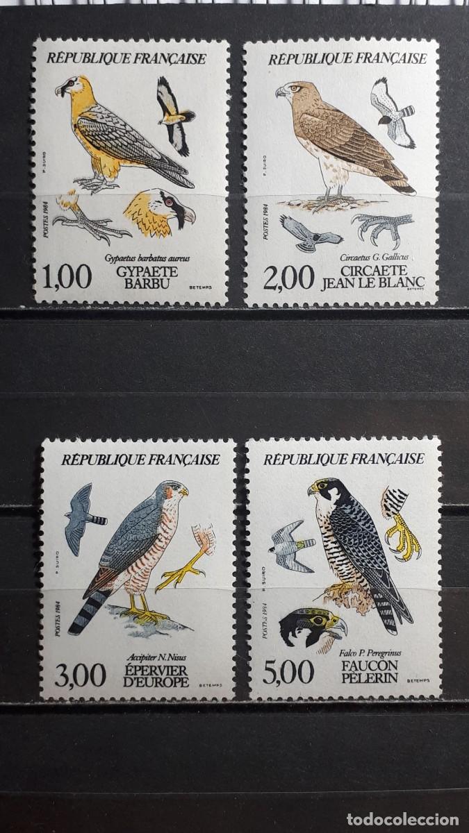 Sellos: FRANCIA. AVES. A&Ntilde;O 1984. **. YVERT 2337/40