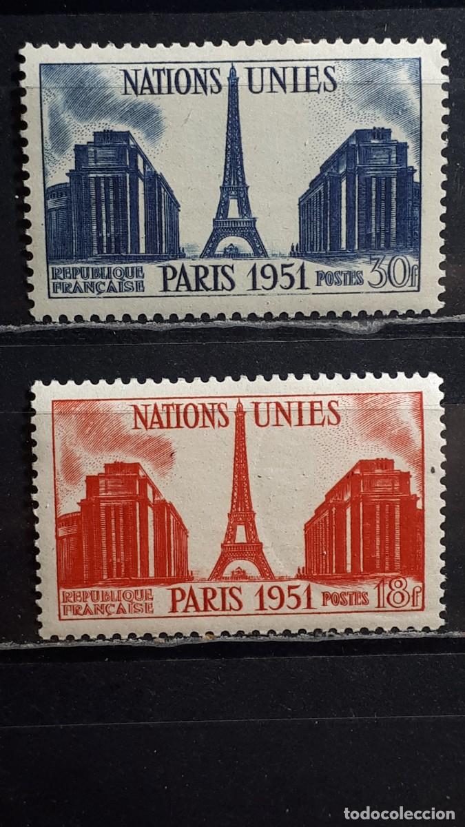 Sellos: FRANCIA. A&Ntilde;O 1951. **. YVERT 911/2
