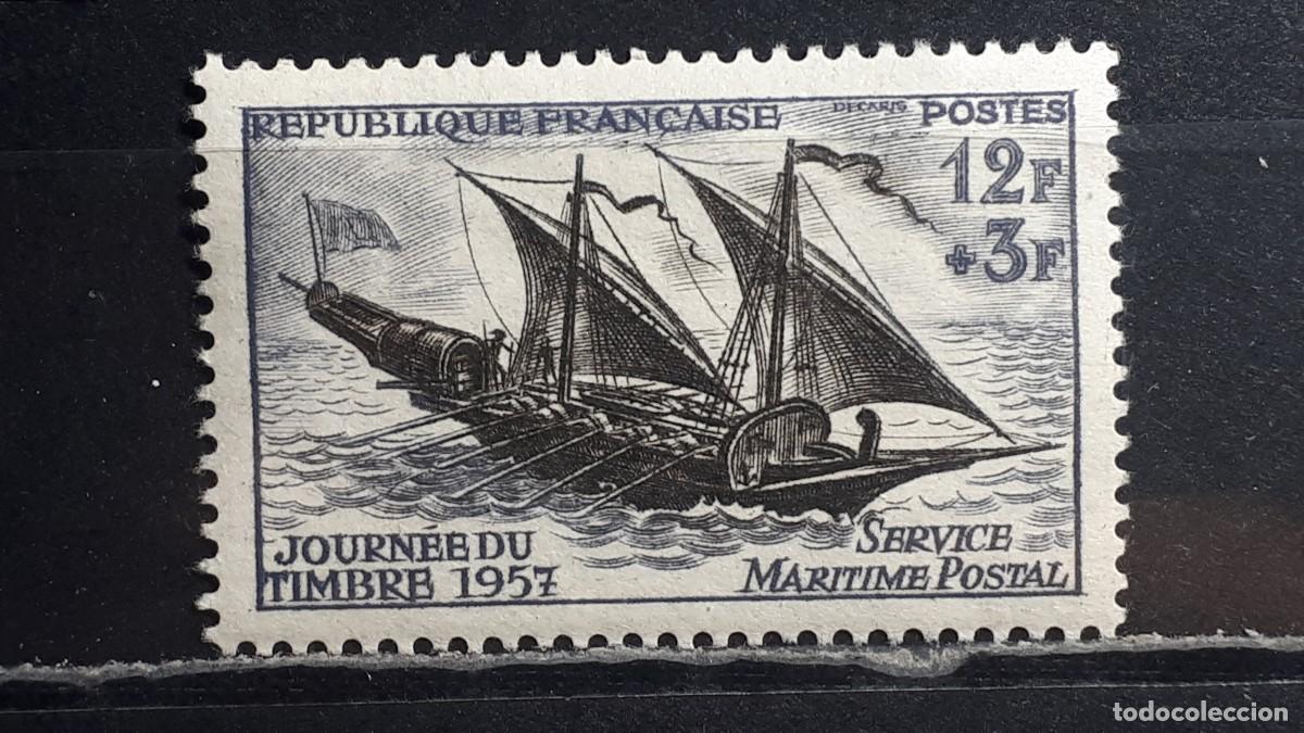 Sellos: FRANCIA. A&Ntilde;O 1957. **. YVERT 1093