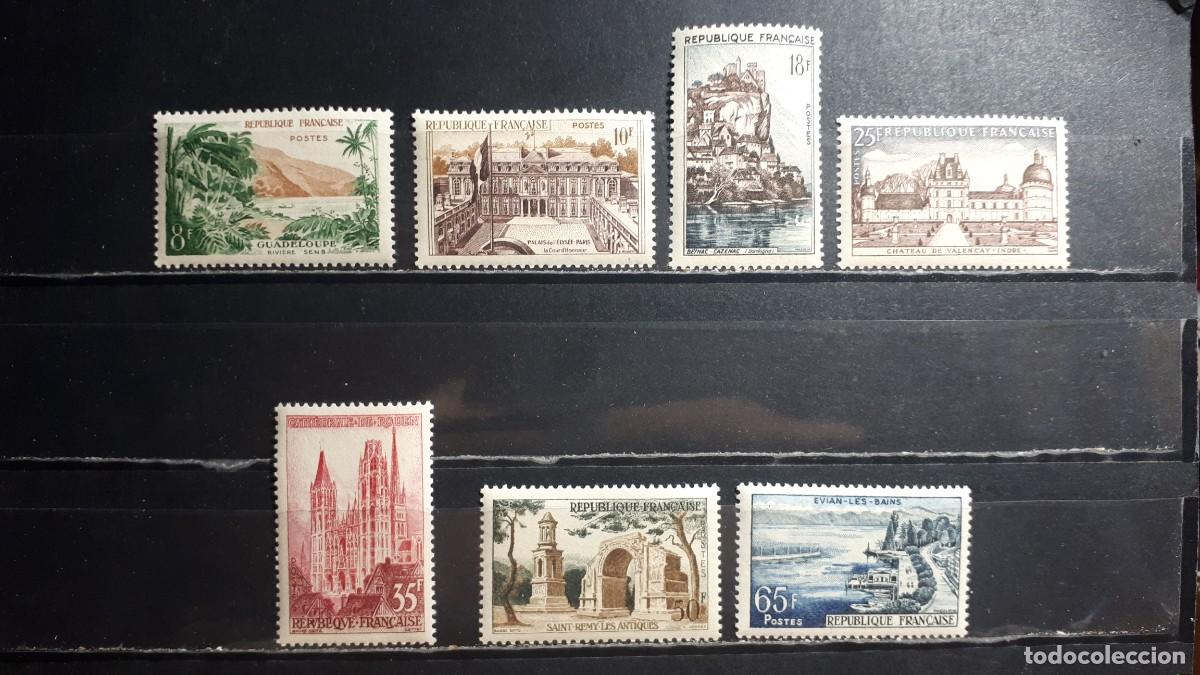 Sellos: FRANCIA. A&Ntilde;O 1957. **. YVERT 1125/31
