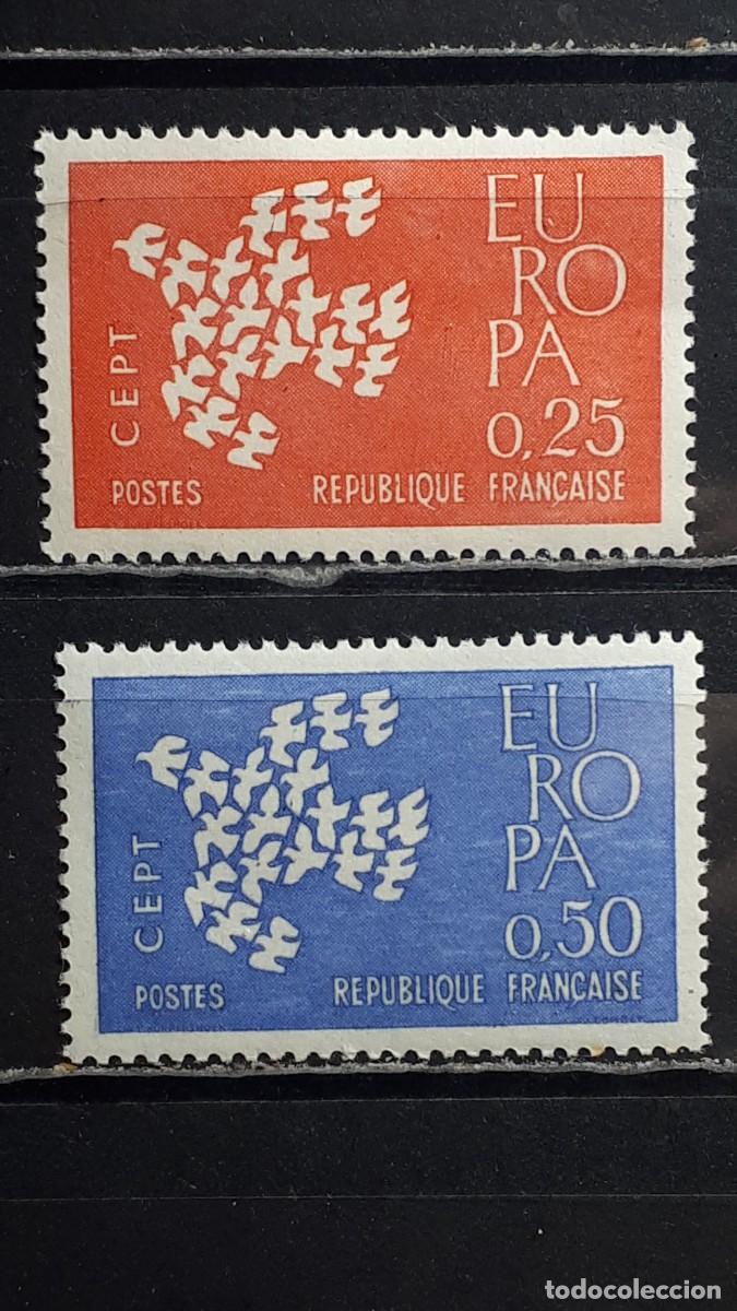 Sellos: FRANCIA. A&Ntilde;O 1961. **. YVERT 1309/10