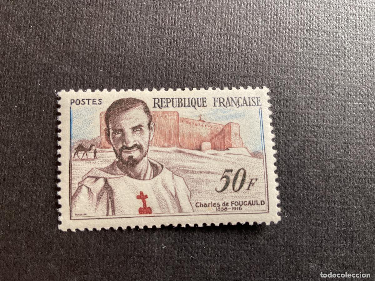 Sellos: FRANCIA N&ordm; YVERT 1191** A&Ntilde;O 1959. CENTENARIO NACIMIENTO CHARLES DE FOUCOULD. CON CHARNELA