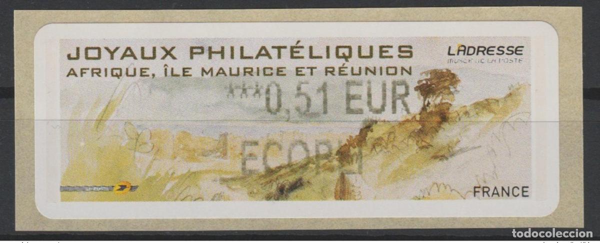 Sellos: Adhesivo para cajero autom&aacute;tico Francia 2010 LISA Philatelic Jewels 0.51 ECOPLI France New **
