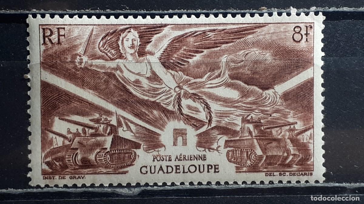 Sellos: GUADALUPE. A&Ntilde;O 1946. **. YVERT A&eacute;reo 6