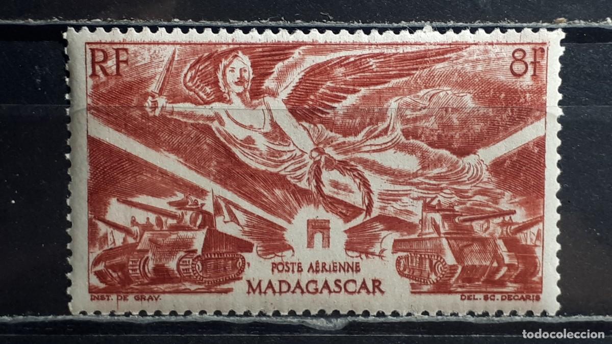 Sellos: MADAGASCAR. A&Ntilde;O 1946. **. YVERT A&eacute;reo 65