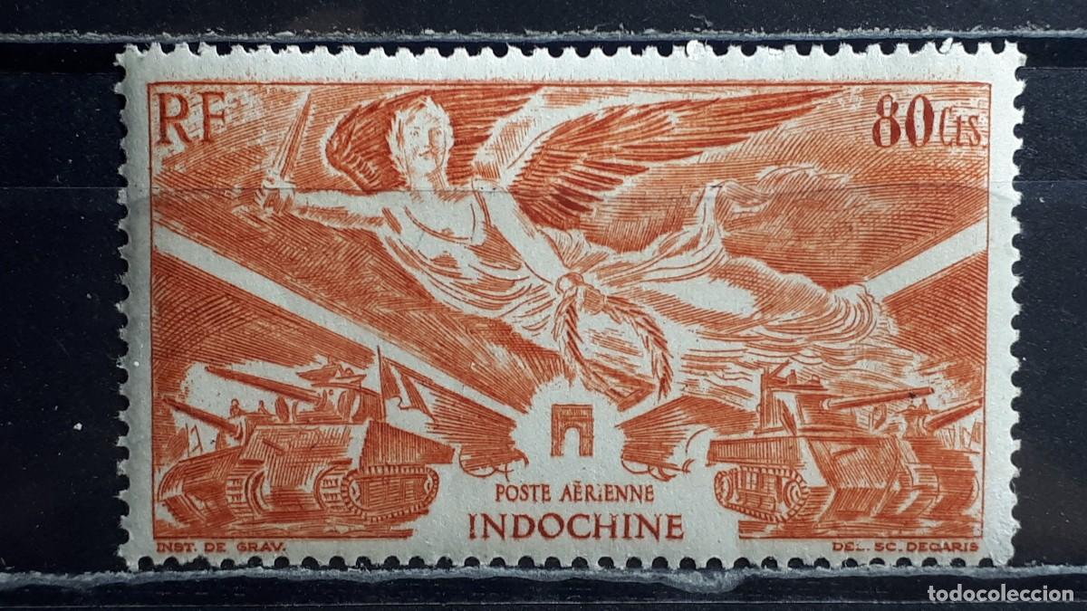 Sellos: INDOCHINA . A&Ntilde;O 1946. **. YVERT A&eacute;reo 39