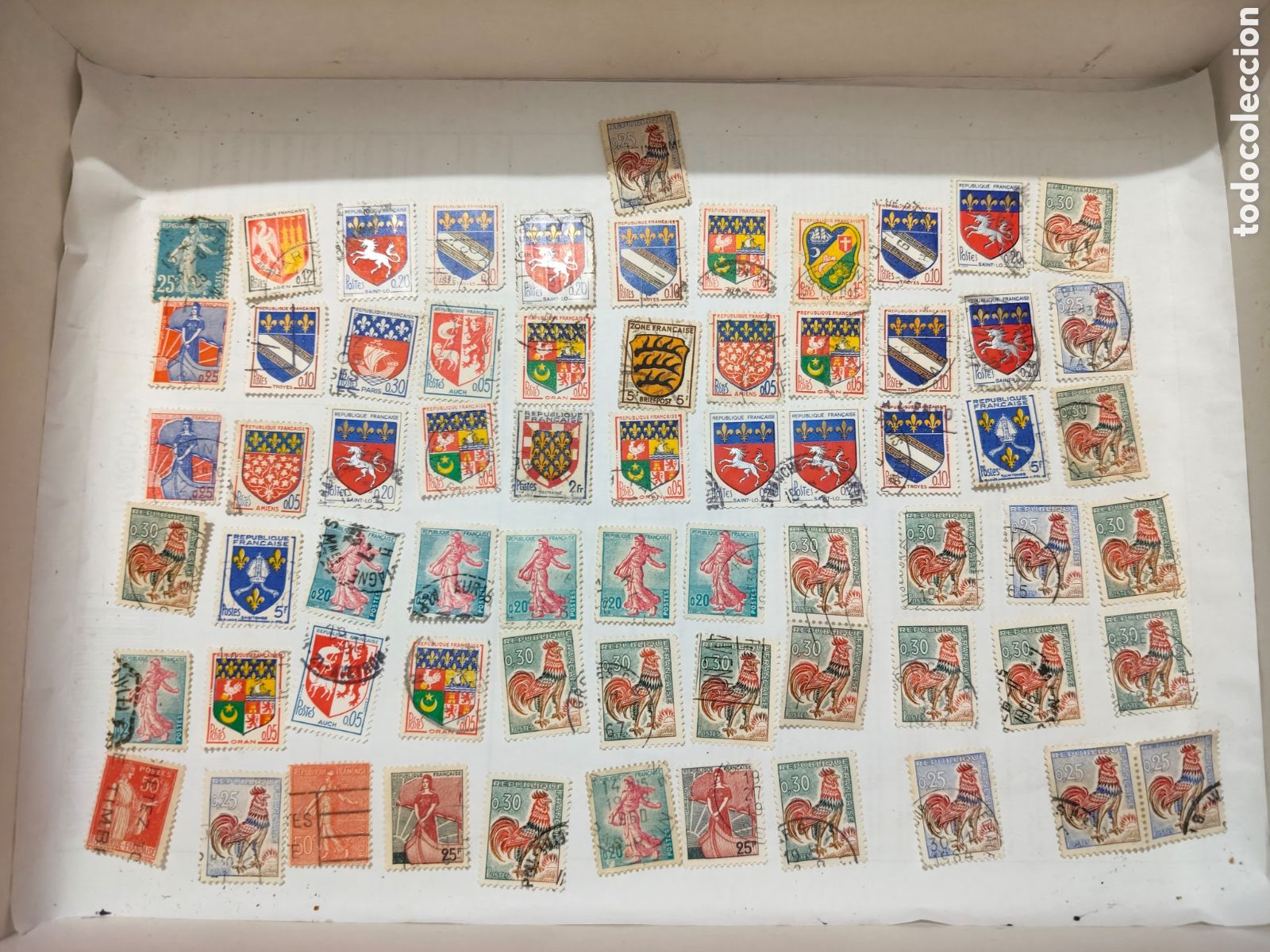 Sellos: 67 sellos variados antiguos de Francia
