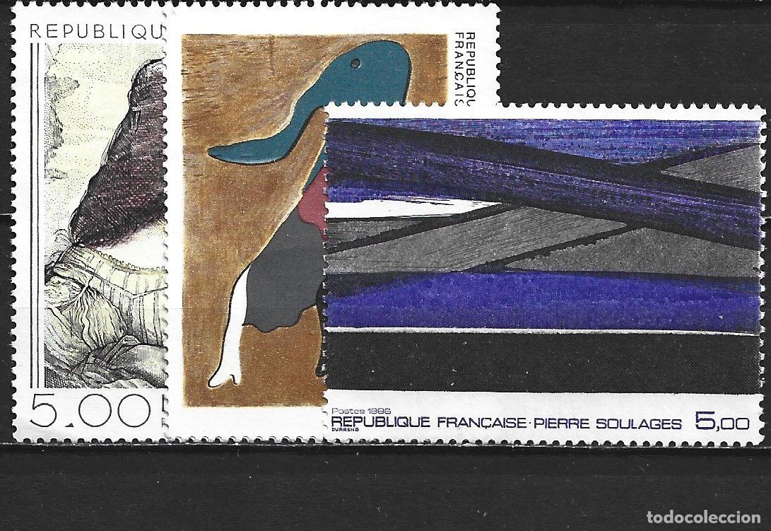Sellos: FRANCIA YVERT NUM. 2446/2448 SERIE COMPLETA NUEVA SIN GOMA