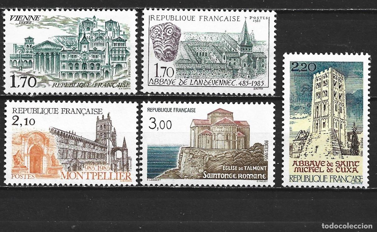 Sellos: FRANCIA YVERT NUM. 2348/2352 SERIE COMPLETA NUEVA SIN GOMA