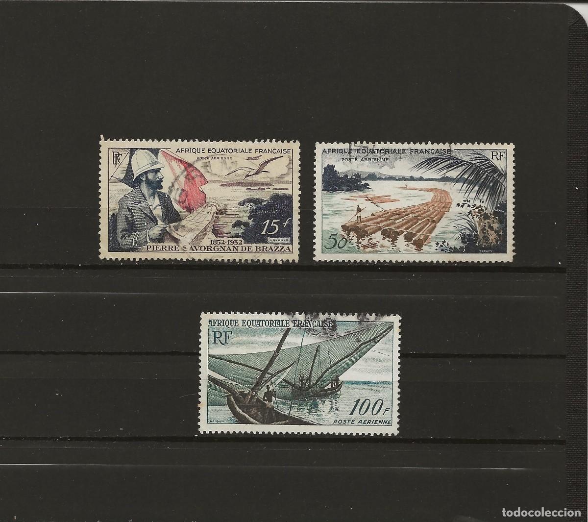 Sellos: FRANCE - AEF - POSTE AERIENNE